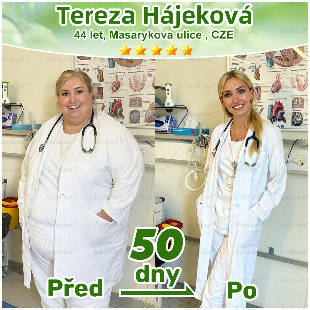 ♻️Oficiální obchod ČR | BuildLeaf® GLP-1 8-v-1 Fit & Vital Řešení (Jednou denně, viditelné změny za 7 dní) ✅ Obezita, kardiovaskulární zdraví, cukrovka, spánková apnoe, zdraví střev, problémy se klouby a další.